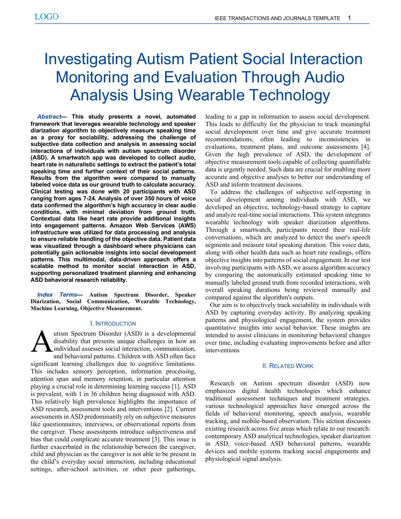 CoreAutism paper, page 1